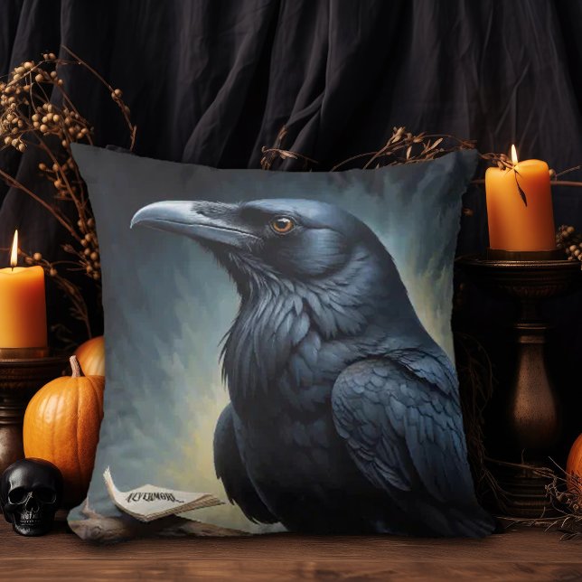 Black Raven Cushion (Creator Uploaded)