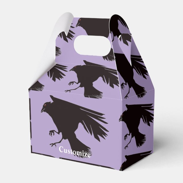 Black Raven Flying Thunder_Cove Favour Box (Front Side)