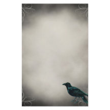 Black Raven Gothic Stationery