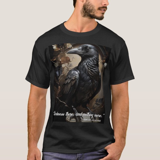 Black Raven Halloween T-Shirt (Front)