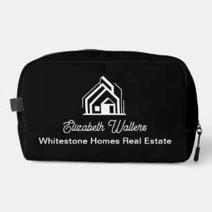 Black Real Estate Company Personalised Realtor Dopp Kit