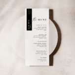 Black Reception Mini Guest's Profile Card 6 in 1<br><div class="desc">Use this guest card to personalise your wedding menu or wedding program by pinning the card with the guest's name at the top. Designed to coordinate with for the «Pure» Wedding Invitation Collection. To change details, click «Details». To move the text or change the size, font, or colour, click «Edit...</div>