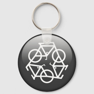 Black Recycle Keychain by Petr Kratochvil
