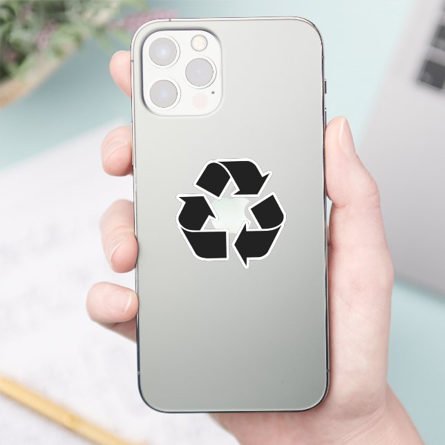 Black Recycling Symbol (Phone)