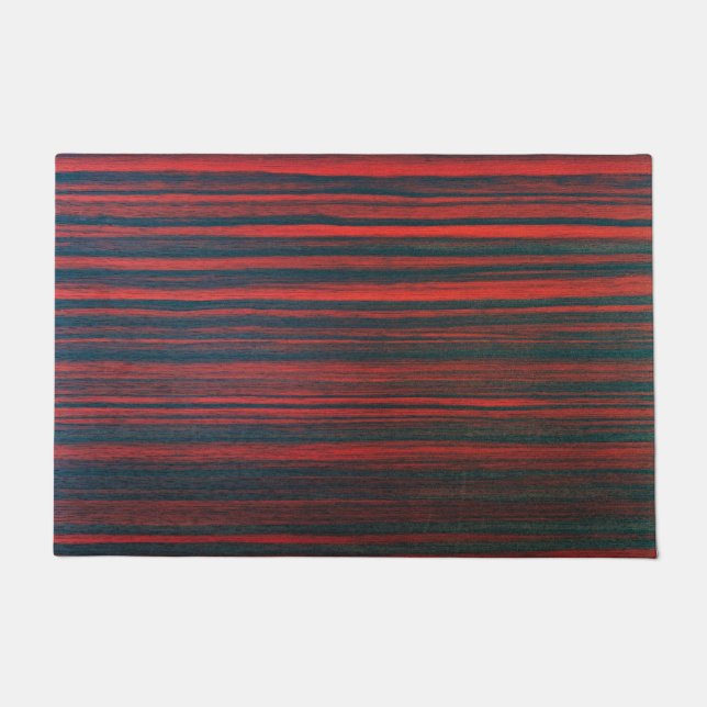 BLACK & RED ABSTRUCT DOORMAT (Front)