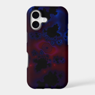 Black red and blue cloud iphone case