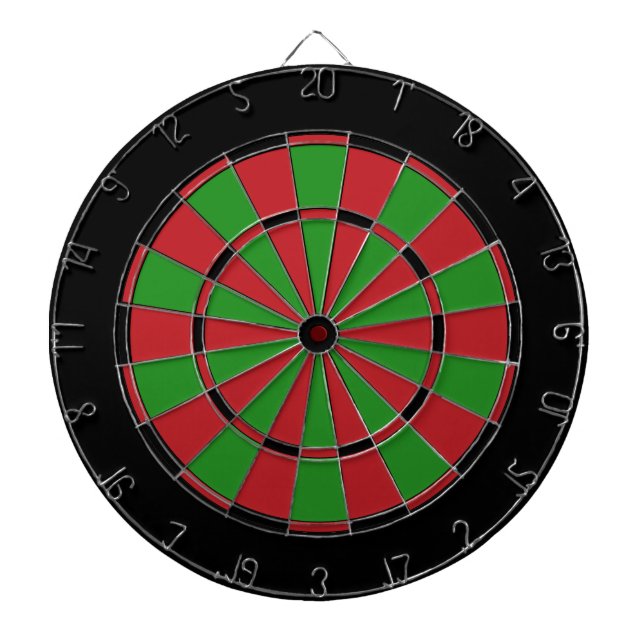 Black Red and Green Dart Board (Front)