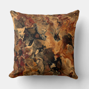 Black, Red and Rust Cushion