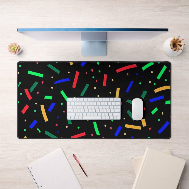 Black Red Blue Green sprinkles  Desk Mat (Office 1)
