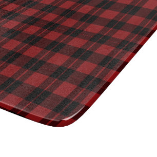 Black Red Buffalo Check Cutting Board Gift