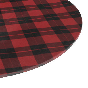 Black Red Check Cutting Board Modern Design