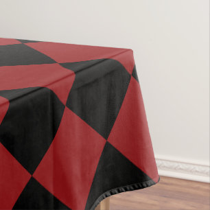 Black Red Chess Tablecloth