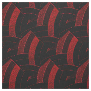 black/red chic contemporary chevrons fabric