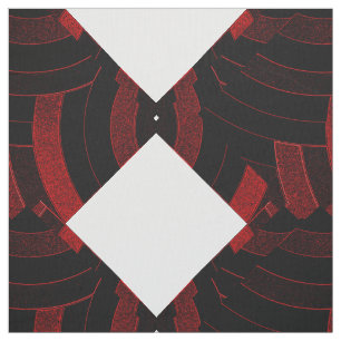 black/red chic contemporary diamonds  chevrons fabric