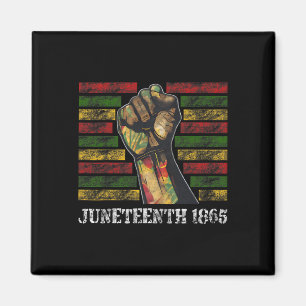 Black, Red, Green And Yellow Shirt, Raising Fist J Magnet