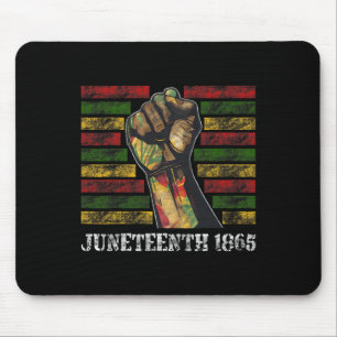 Black, Red, Green And Yellow Shirt, Raising Fist J Mouse Pad