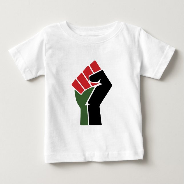 Black Red Green Fist Baby T-Shirt (Front)