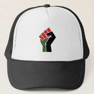 Black Red Green Fist Trucker Hat