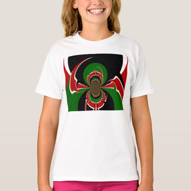 BLACK RED GREEN Girl Hanes ComfortBlend Sweatshirt T-Shirt (Front)