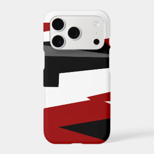 Black red grey and white