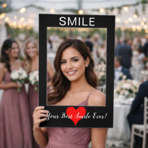 Black Red Heart Smile Your Best Smile