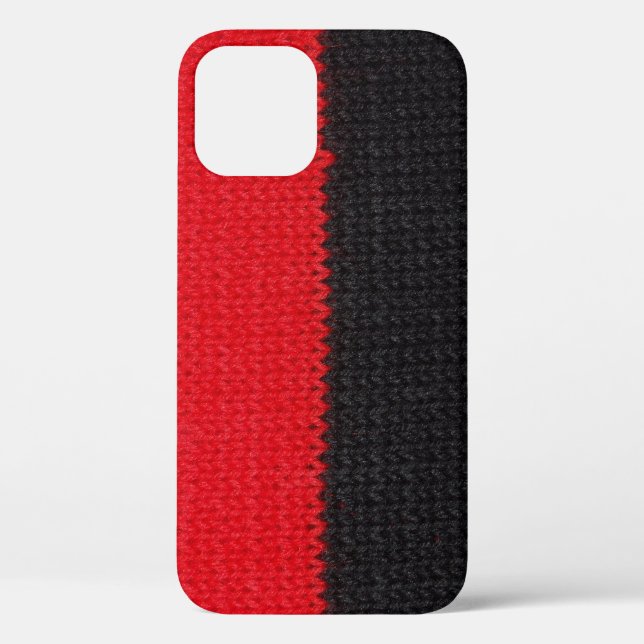 Black-red knit: striped closeup. Case-Mate iPhone case (Back)