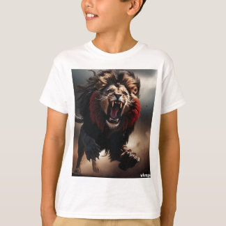 Black & Red Lion T Shirt