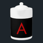 Black Red Monogram Initial Letter Modern Plain<br><div class="desc">This product with a simple but striking design can make you stand out in the crowd. It will immediately attract attention with its minimalist and modern design.</div>