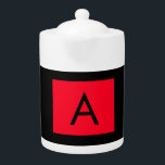 Black Red Monogram Initial Letter Modern Plain<br><div class="desc">This product with a simple but striking design can make you stand out in the crowd. It will immediately attract attention with its minimalist and modern design.</div>