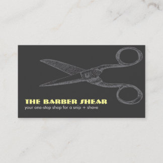 Black & Red Shears Bizcard Business Card
