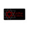 Black Red Star of David Return Address