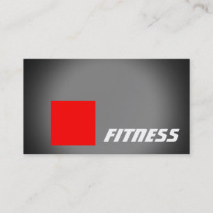 Black Red Stripe Fitness Sport Business Card