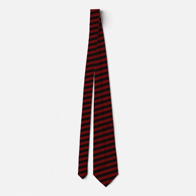 Black & Red Striped - Lion Tie (Back)