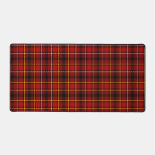 Black Red Tartan Plaid Holiday Design Christmas Desk Mat