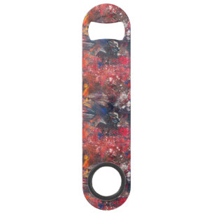 Black Red White Blue Stainless Steel Bottle Opener