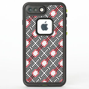 Black Red & White Geometric