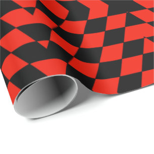 Black & Red Wrapping Paper