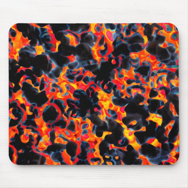 Black Red Yellow Mouse Pad (Front)