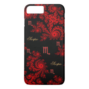 Black Red Zodiac Sign Scorpio iPhone 7 Plus Case