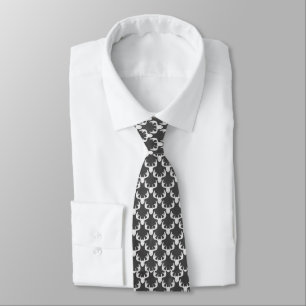 Black Reindeer Men Designer Tie