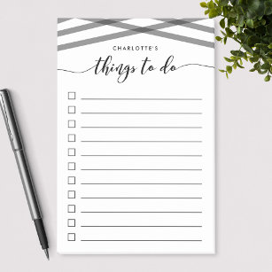 Black Relax Script Things To Do List Post-it Notes