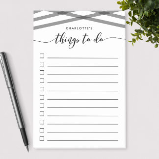 Black Relax Script Things To Do List Post-it Notes