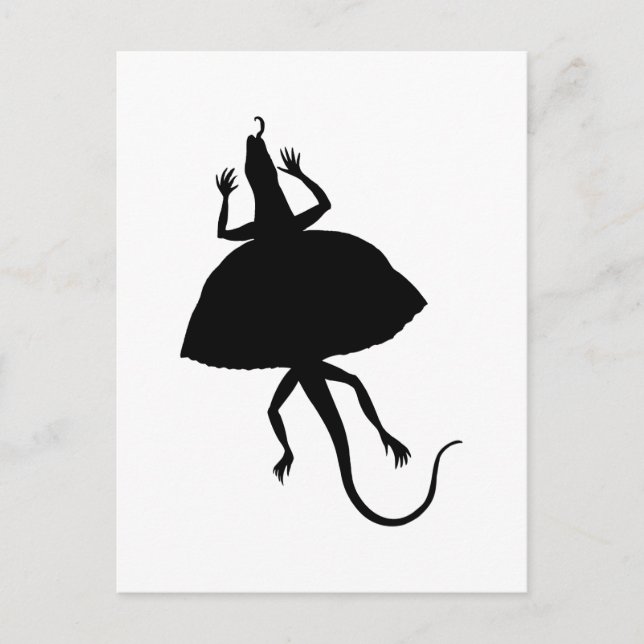 Black reptile postcard (Front)