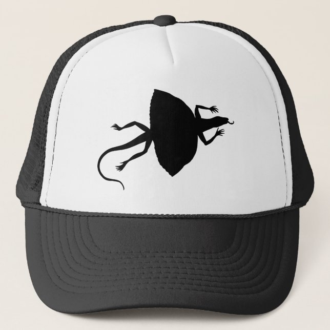 Black reptile trucker hat (Front)