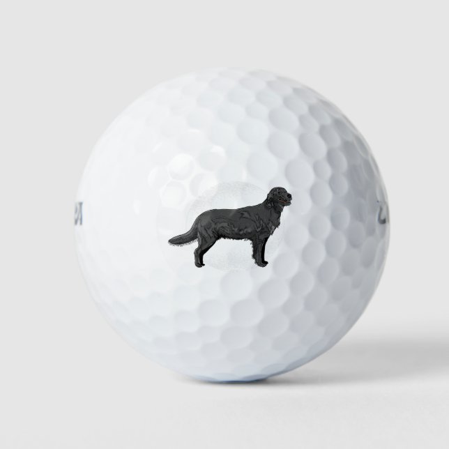 Black Retriever Golf Balls (Front)