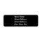 Black Return Address Sticker