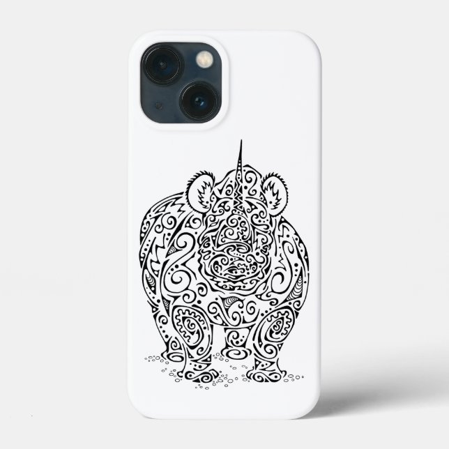 Black Rhino Design Case-Mate iPhone Case (Back)