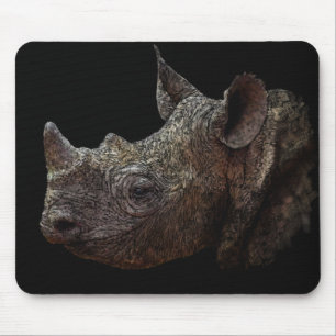 Black Rhino Mouse Pad