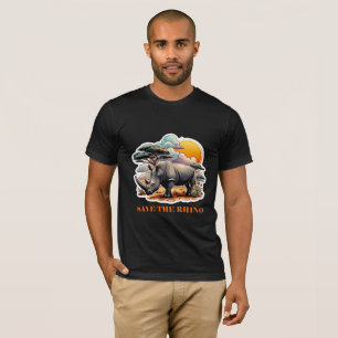 BLACK RHINOCEROS 13 T-Shirt