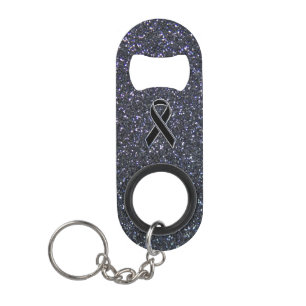 Black Ribbon Awareness Accent Decor